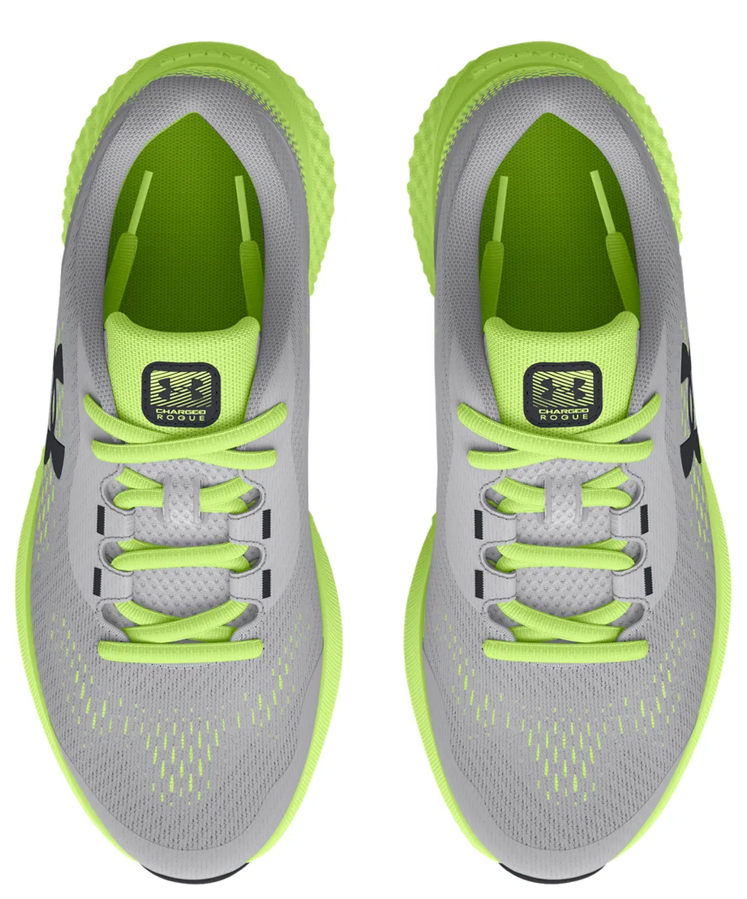 Кроссовки для мальчиков Charged Rogue 4 Under Armour, цвет Black/Morph Green/Mod Grey — фото 4