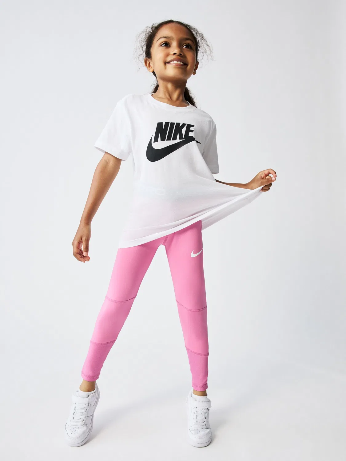 Леггинсы Nike Pro, розовые — фото 3