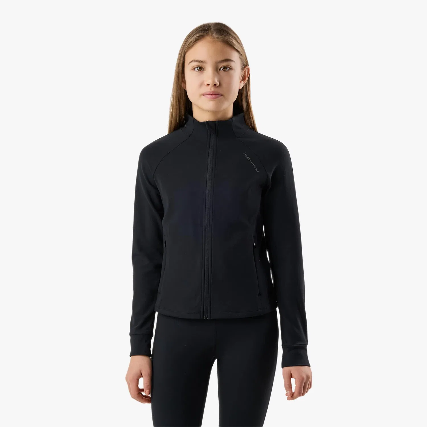 Детская ветрозащитная куртка Core Full Zip Jacket JR Swedemount, Schwarz