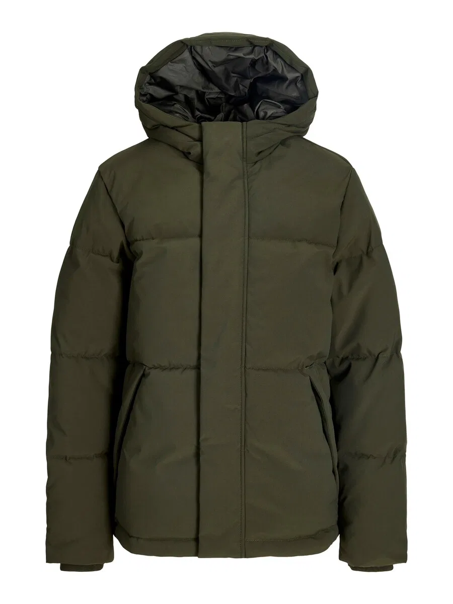 Детская зимняя куртка Jack & Jones Junior 'JJESOHO' оливкового цвета