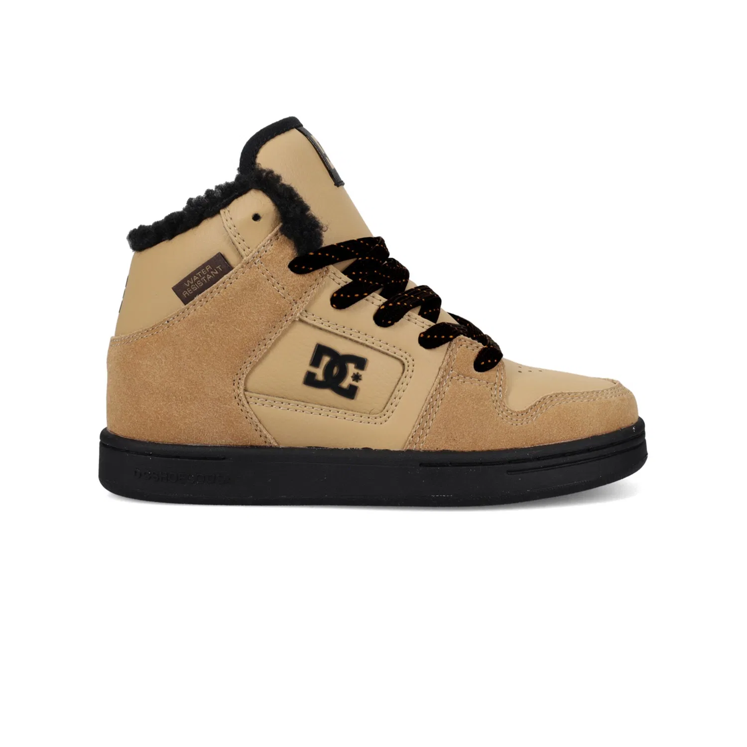 Детские высокие кроссовки с утеплением Manteca 4 Hi Wr DC Shoes, Tan/Black — фото 2