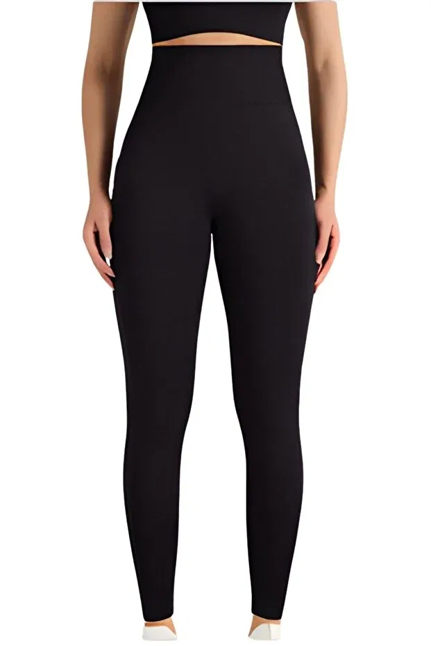 Детские леггинсы для девочек с высоким поясом Avastyle, Black
