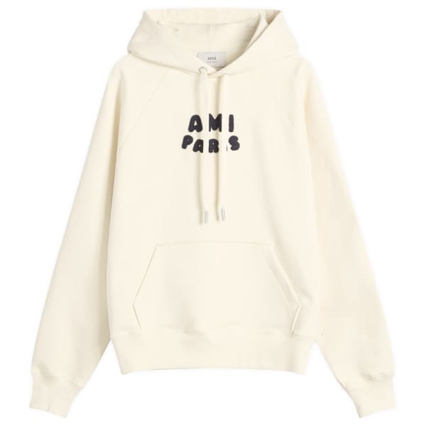 

Толстовка с капюшоном из джерси с логотипом ami Ami Paris, белый