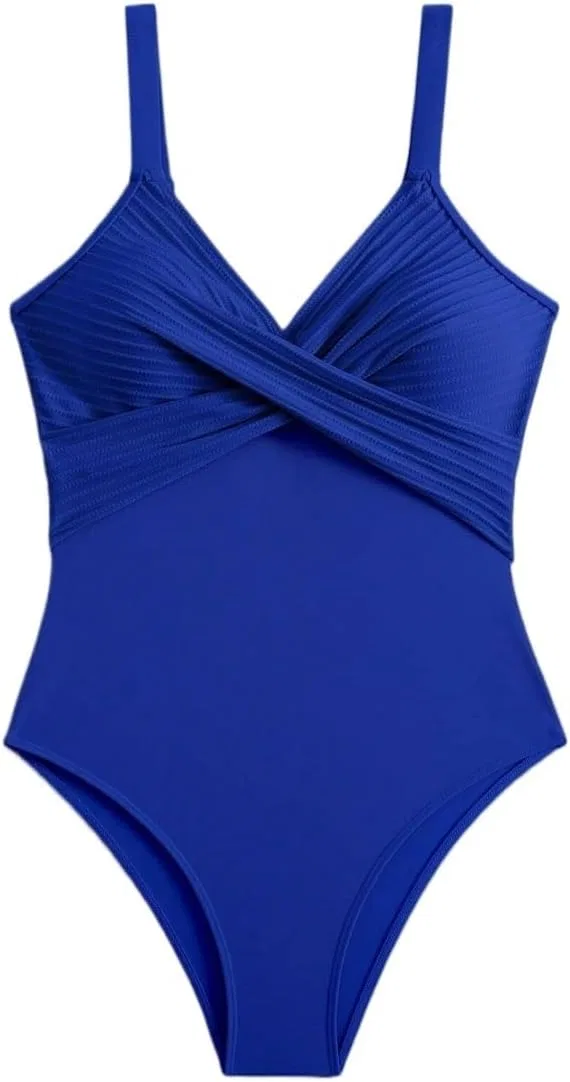 Женский цельный купальник с открытой спиной Monokini, Royal Blue