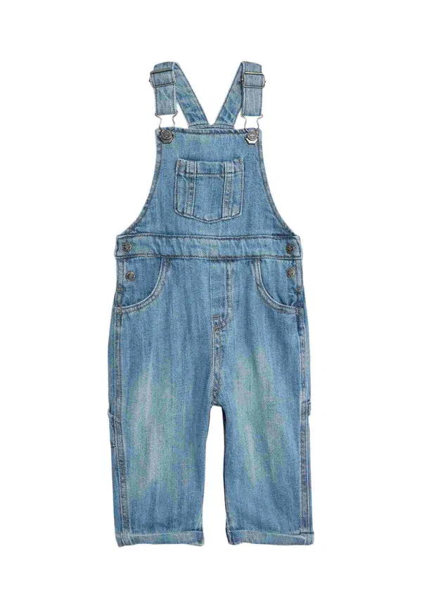 Комплект комбинезон джинсовый Marks & Spencer, dark denim, темный деним — фото 3