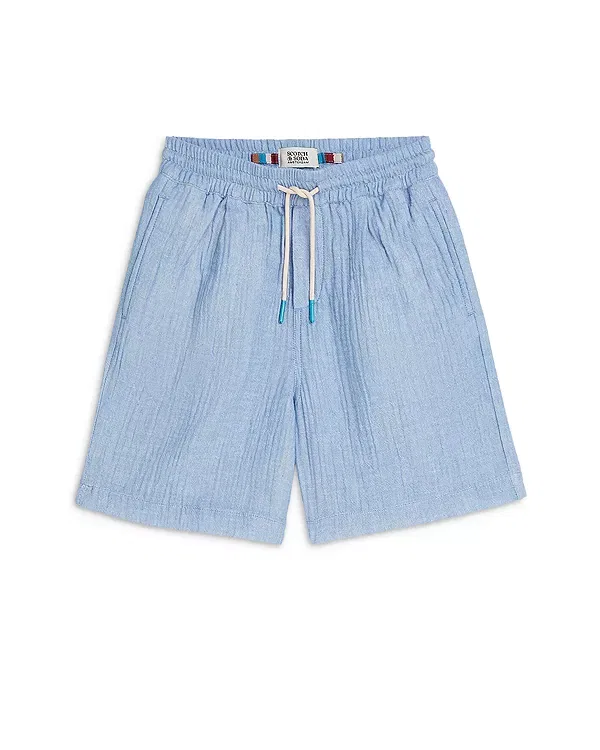 Детские шорты для мальчиков хлопковые Scotch & Soda, темно-синий
