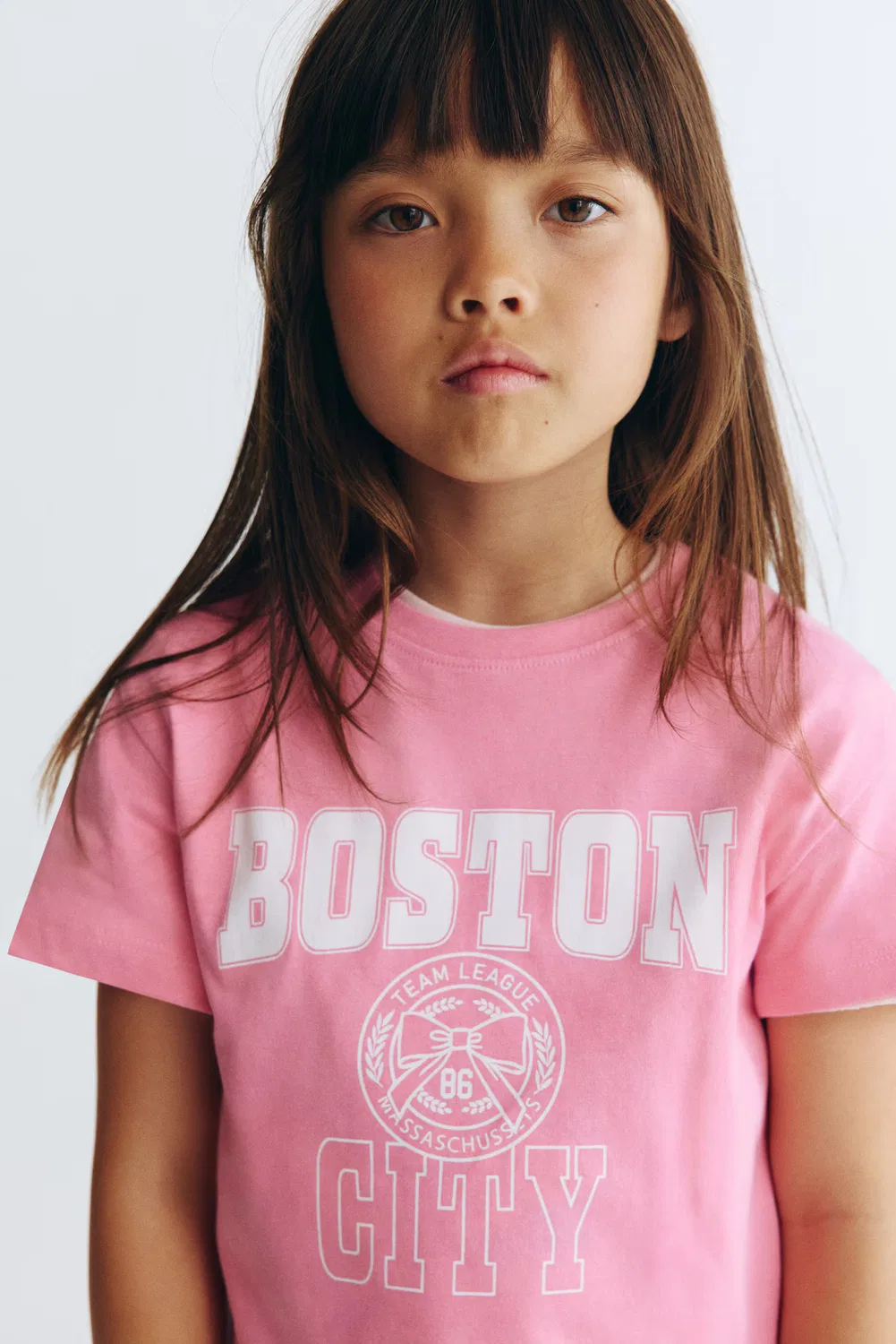 Футболка H&M, Rosa/Boston City
