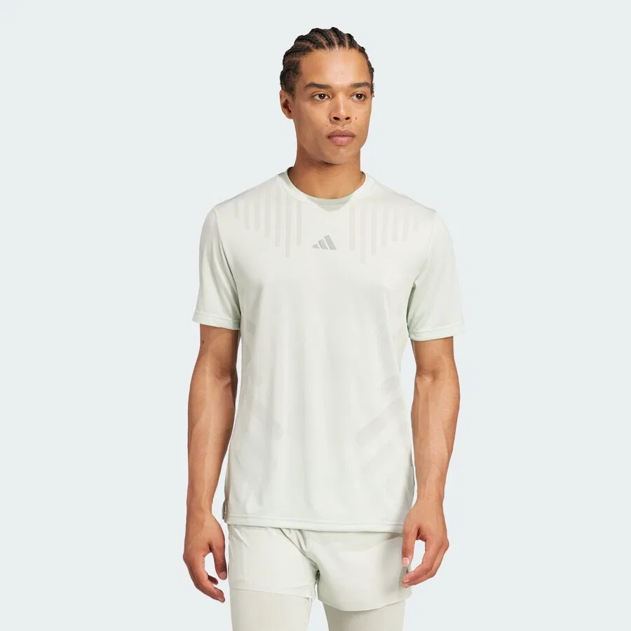 Спортивная футболка ADIDAS PERFORMANCE Performance Shirt 'HIIT Airchill' пастельно-зеленого цвета — фото 2