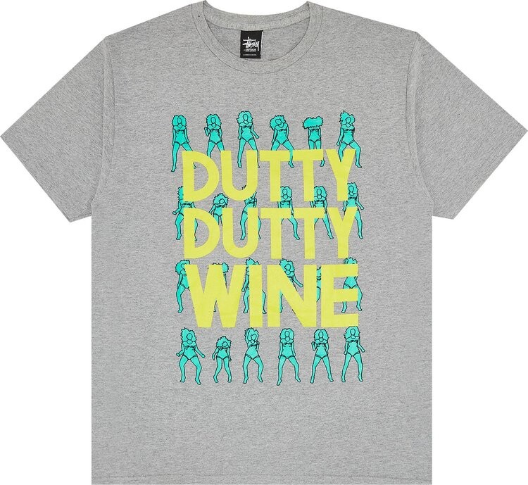 

Футболка Stussy Dutty Dutty Tee 'Grey Heather', серый