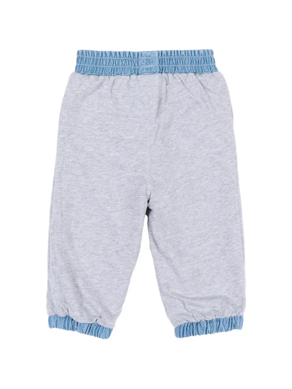 Джинсы на резинке с вышитым цветочным узором Stella Mccartney Kids, синий — фото 4