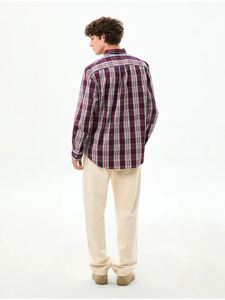 Рубашка с длинным рукавом, Medium Check TOMMY HILFIGER, Navy — фото 3