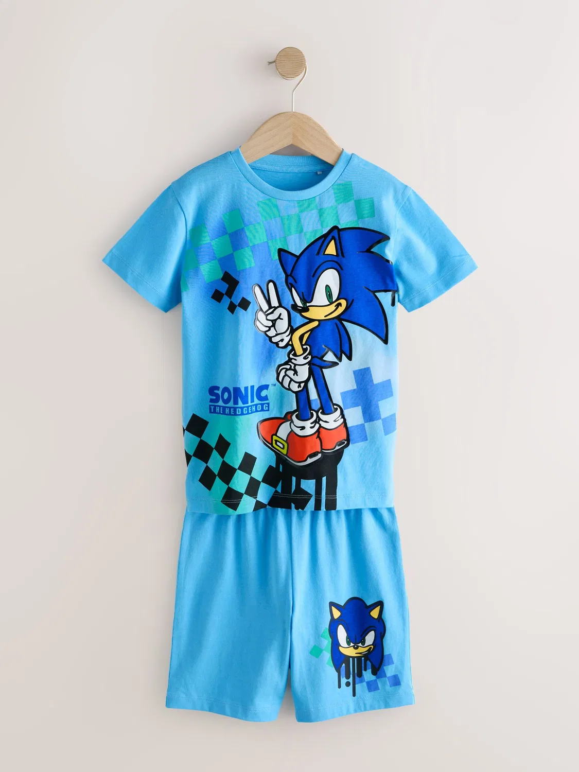 Пижама короткая Sonic 2 шт. Next, синий/белый — фото 3