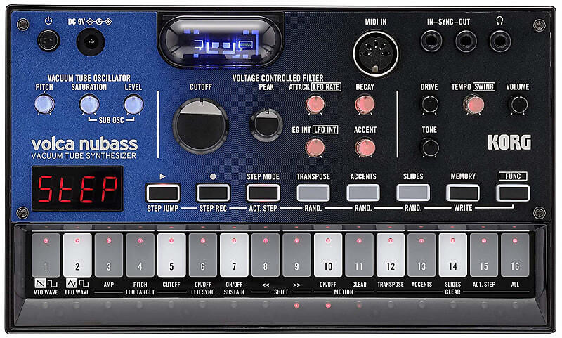 

Korg Volca Nubass Ламповый синтезатор VOLCANUBASS
