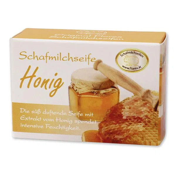 Мыло овечье молоко Florex, 100 г, Honey Schafmilchseife Florex