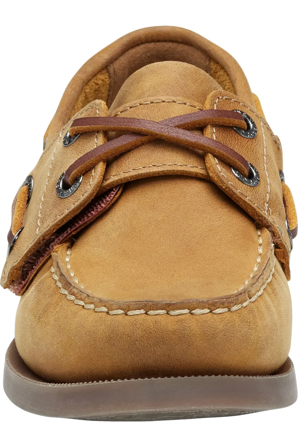 Детские туфли-лодочки на липучке Zeke Johnston & Murphy, Light Tan Oiled Full Grain — фото 4