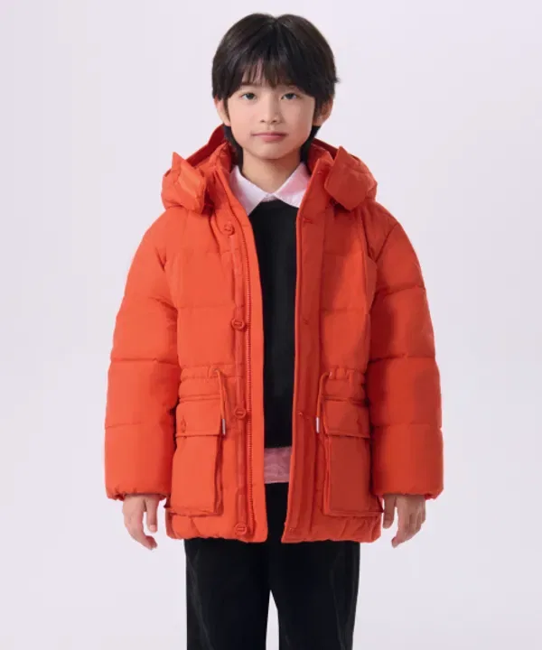 Пуховик-парка Karakoram, Musinsa Standard Kids, оранжевый