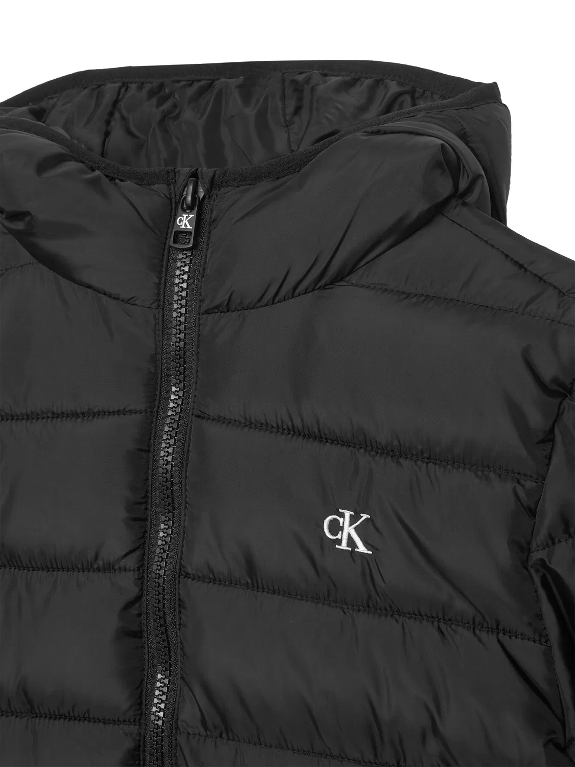 Демисезонная куртка стандартного кроя для мальчика Ck Monogram Calvin Klein Jeans, черный — фото 3