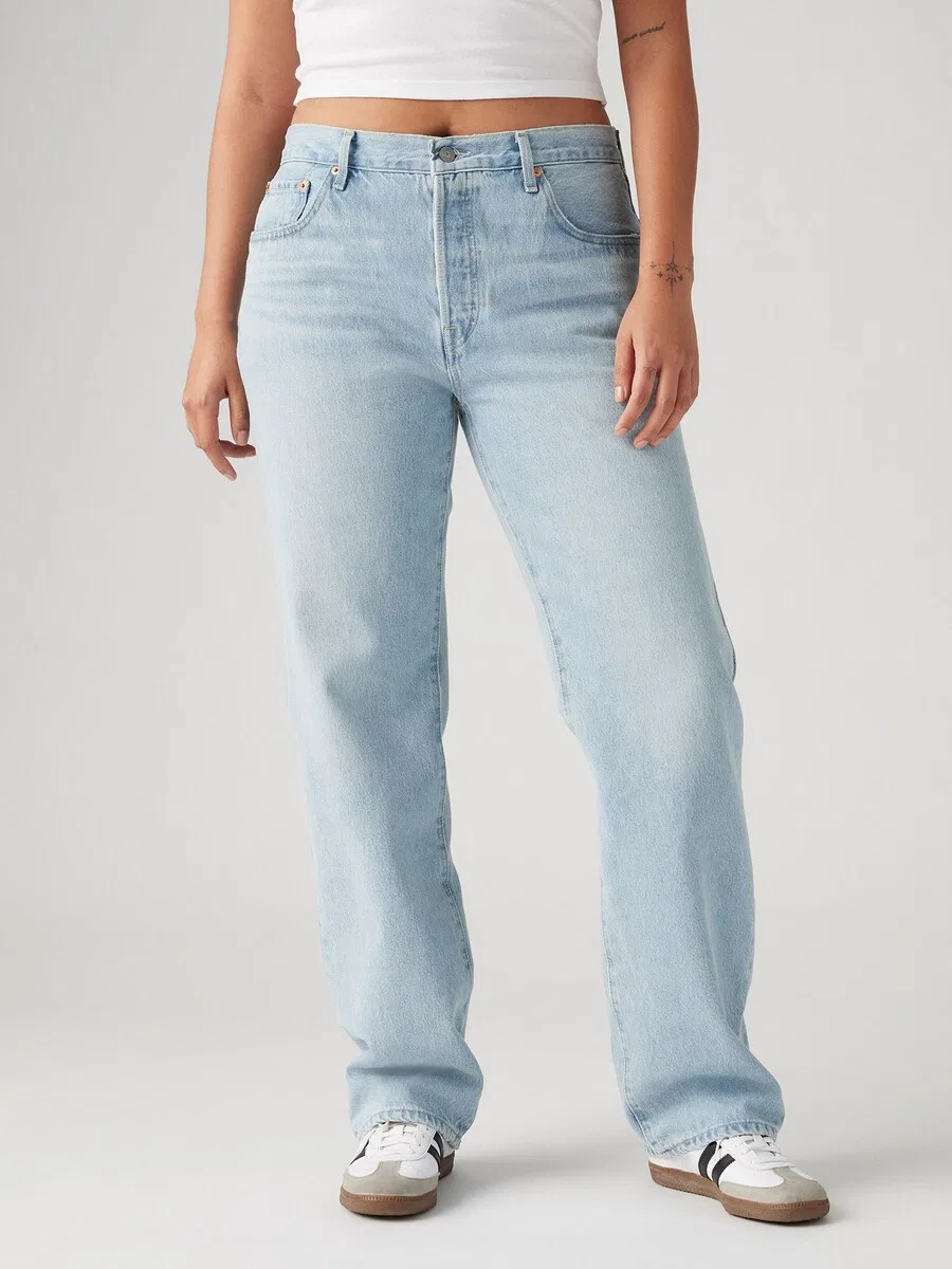 Джинсы LEVI'S Regular '501 '90s' светло-голубого цвета — фото 3