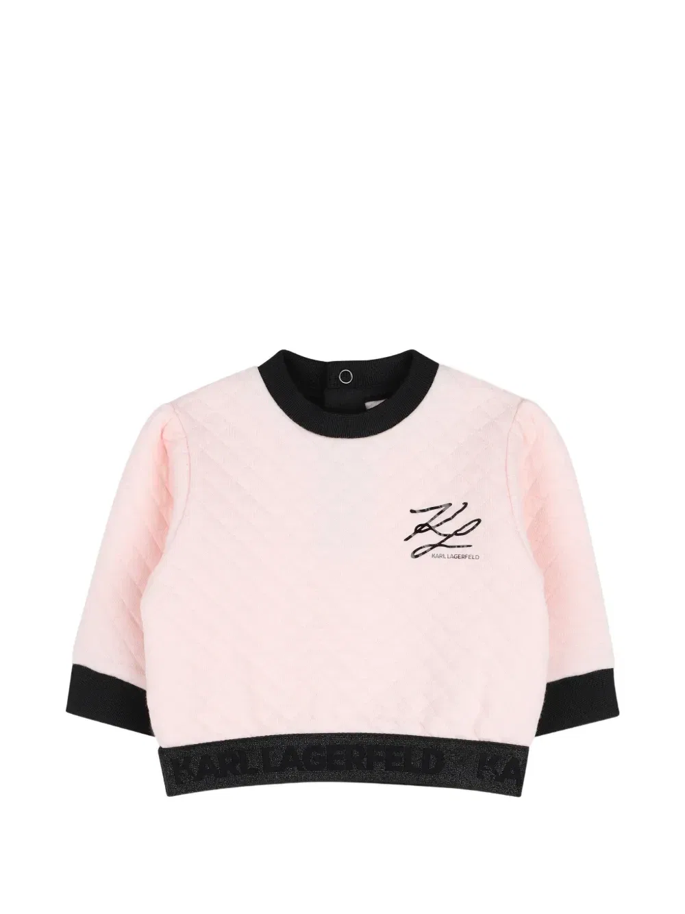Комплект из топа и юбки Karl Lagerfeld Kids, розовый — фото 3