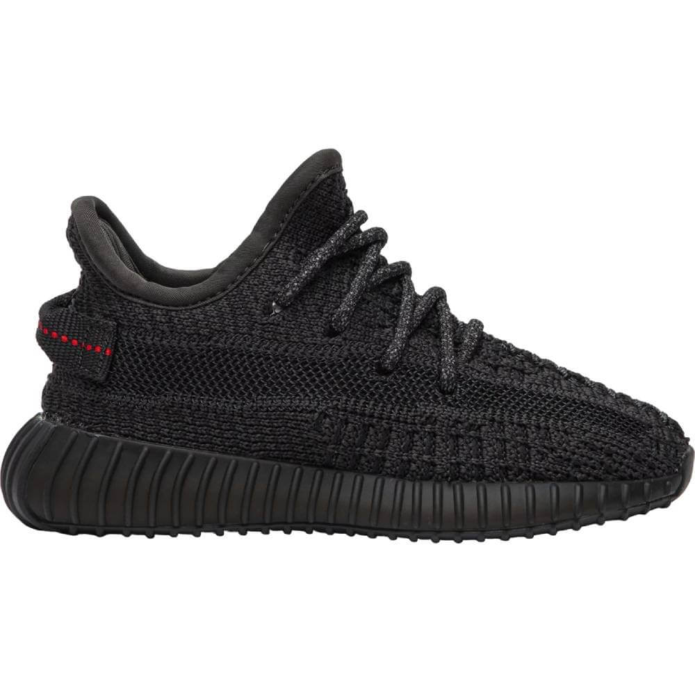 Кроссовки Yeezy Boost 350 V2 Infant Black Non-Reflective, черный - фото