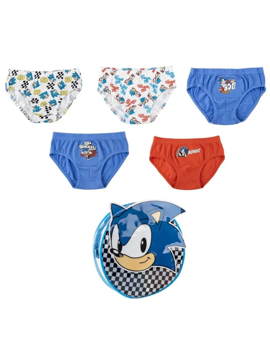 Трусы Sonic the Hedgehog для мальчиков, набор из 5 штук - разноцветные, в разных цветах