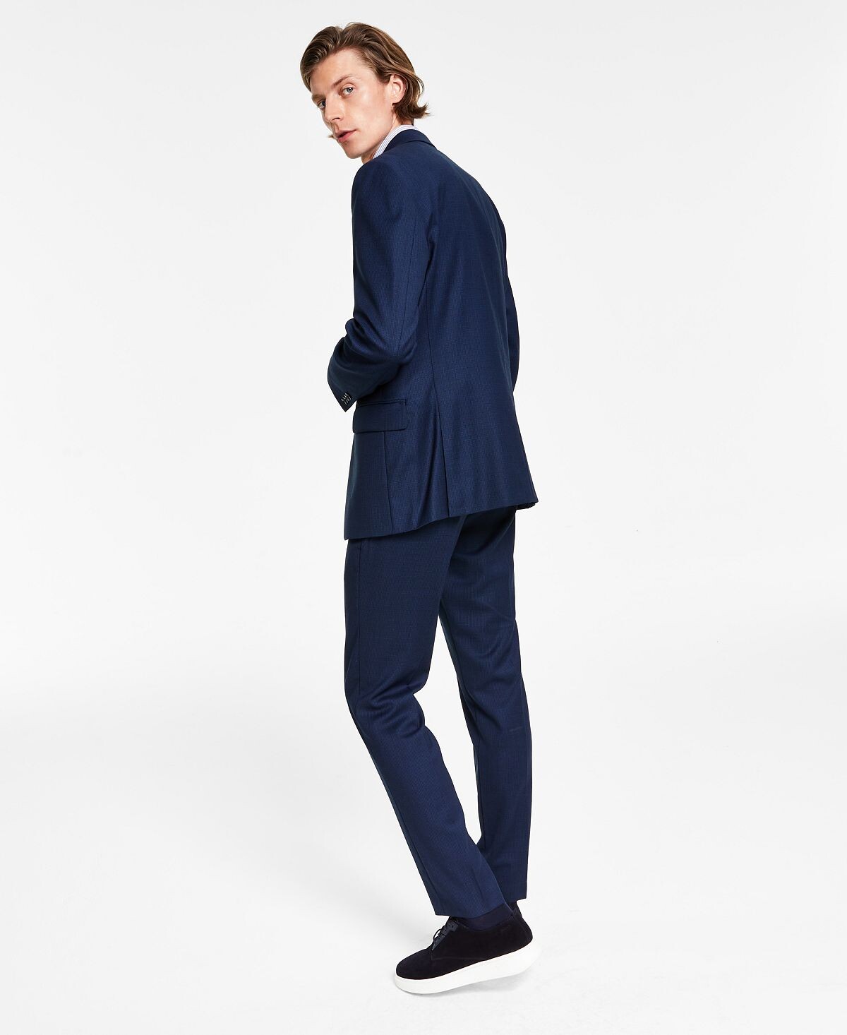 Мужской костюм x-fit slim-fit stretch Calvin Klein, светло-синий — фото 3