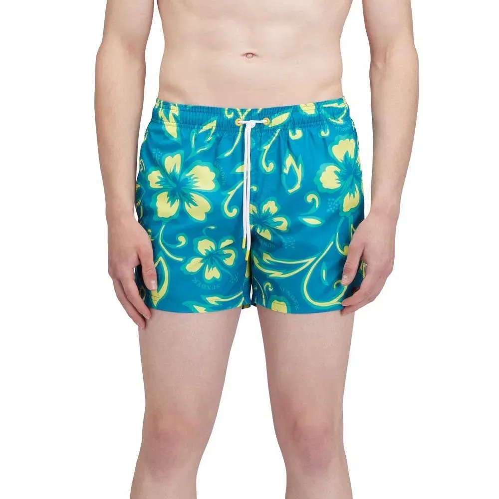 Детские шорты для плавания с принтом Maxi Logo Sundek, Blue