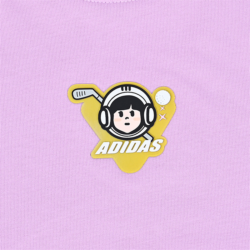 Adidas Футболка SS25 Purple Kids' — фото 4