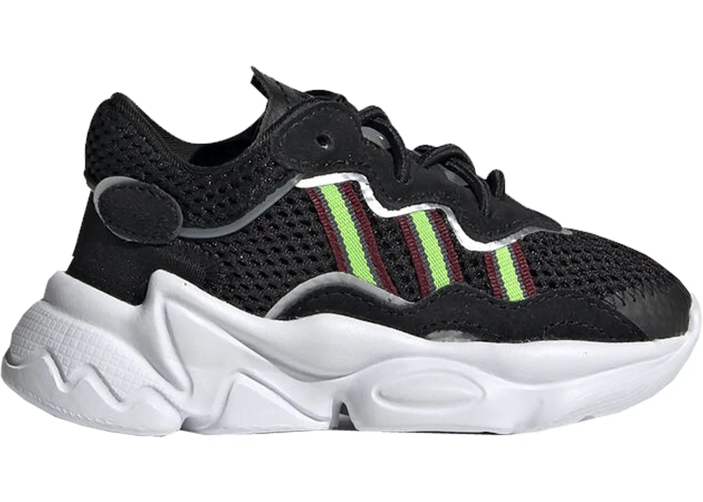 Детские кроссовки Lifestyle Adidas Ozweego, Core Black Solar Green Onix