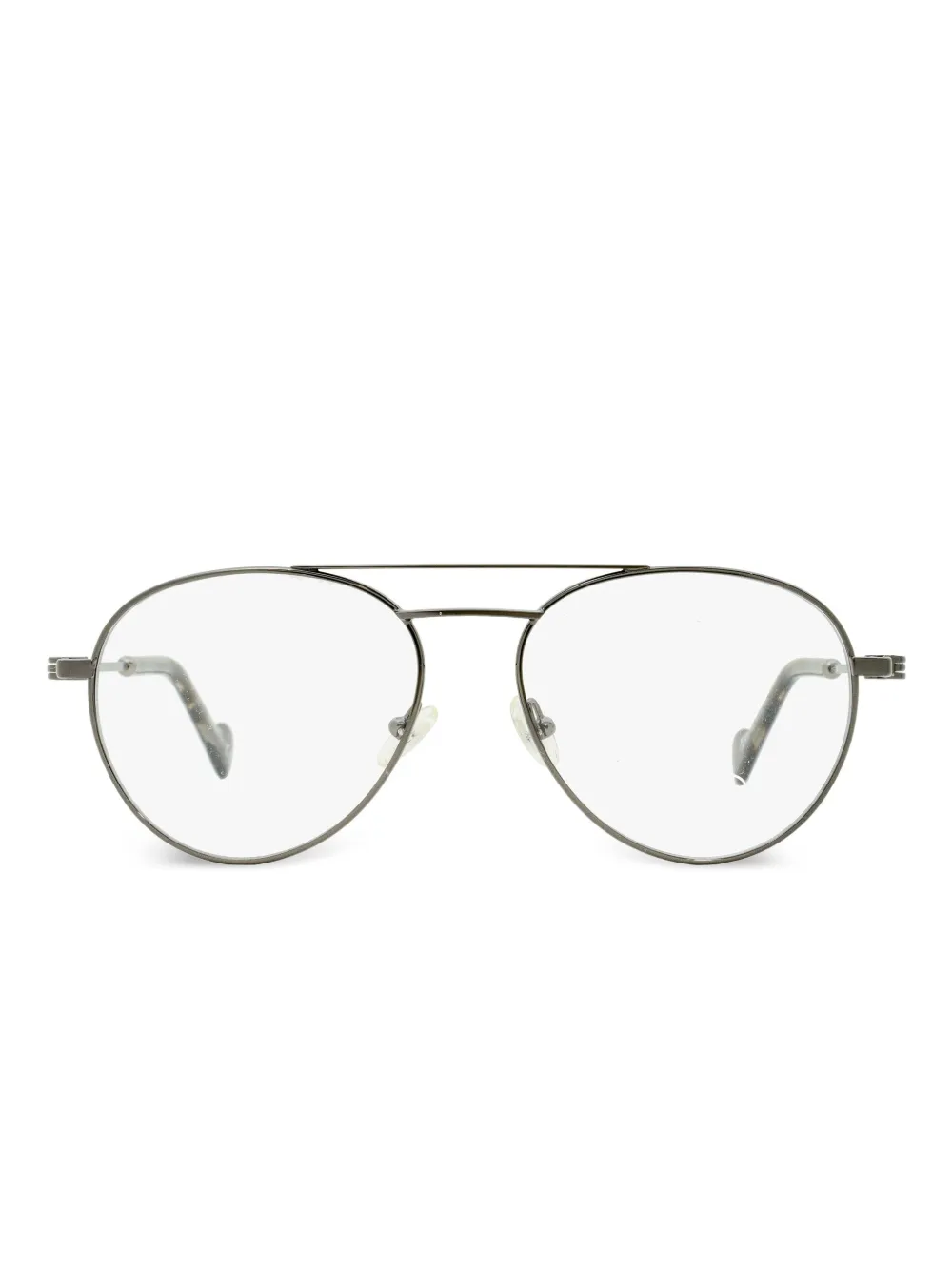 

Очки в оправе пилота Moncler Eyewear, металлик
