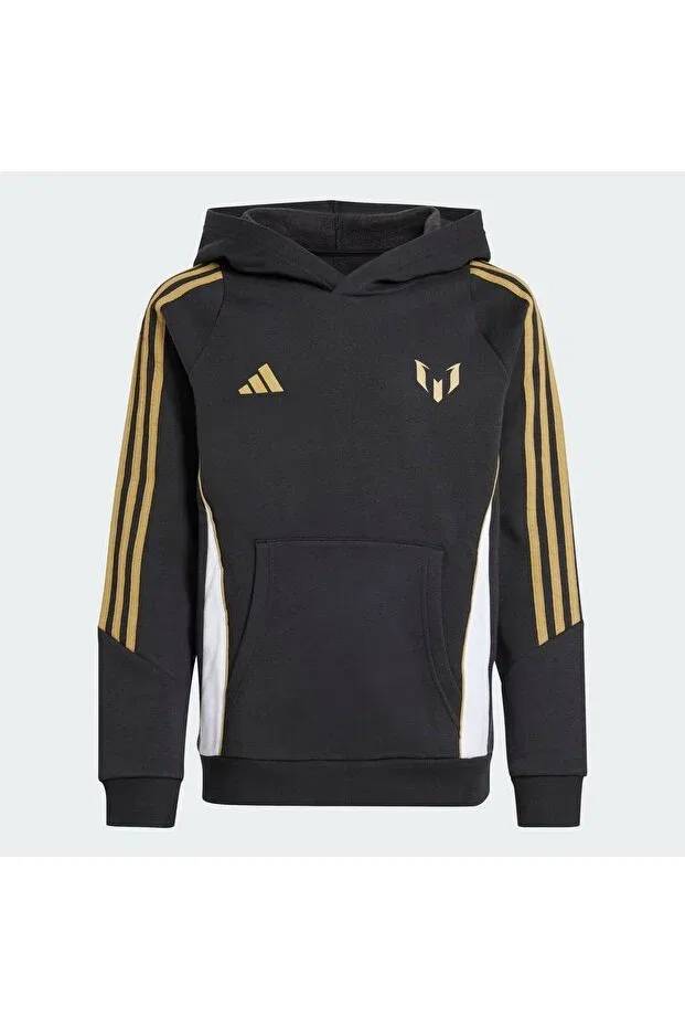 Детское худи для девочек с принтом Adidas, Black