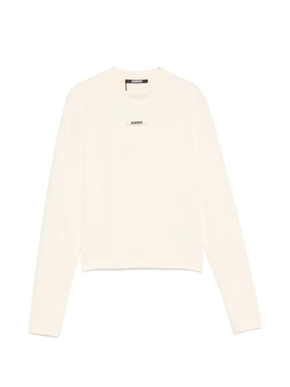 Футболка с длинными рукавами и нашивкой-логотипом Jacquemus, бежевый