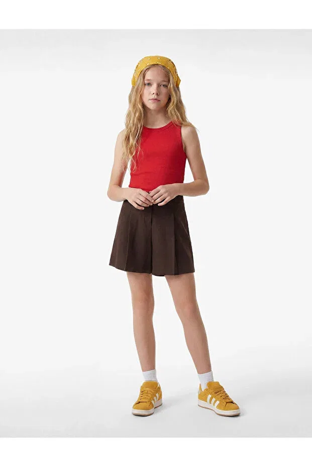 Детские шорты для девочек плиссированные Koton, Brown