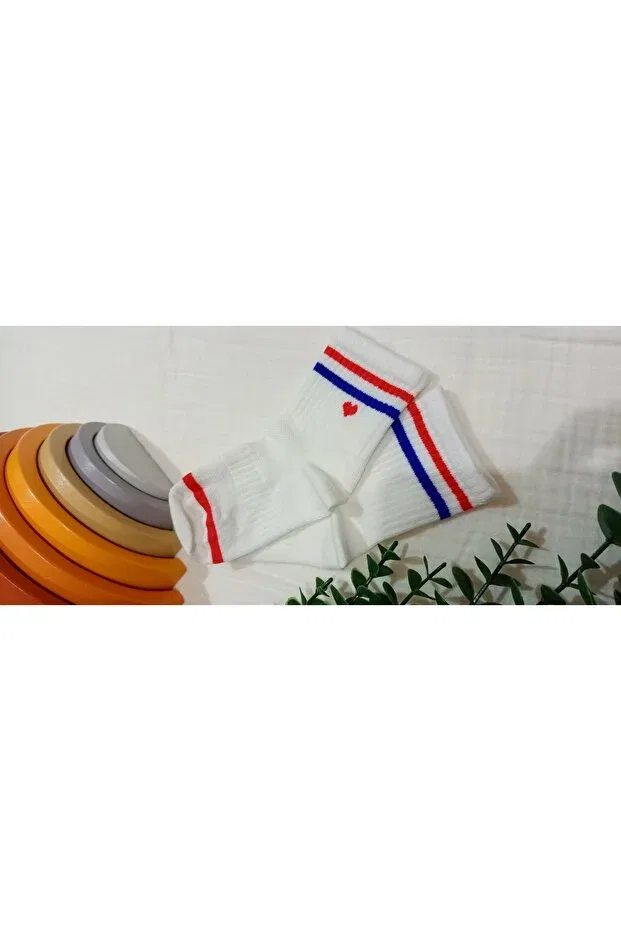 Детские носки для девочек с рисунком 4-Pack elfida pattern Bebek Meselesi, White — фото 4