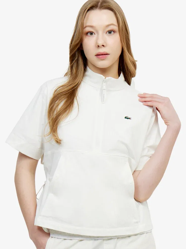 Куртка-анорак LACOSTE White, Полиэстер, Демисезонная — фото 2