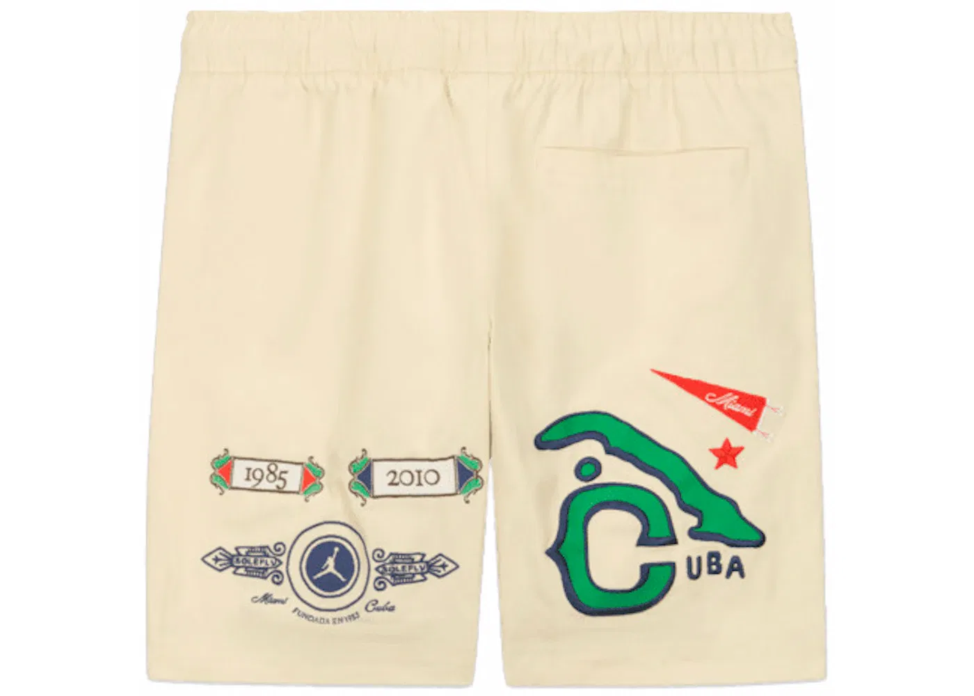 Мужские шорты Nike Jordan Pro x Solefly Souvenir Shorts, Beige — фото 2