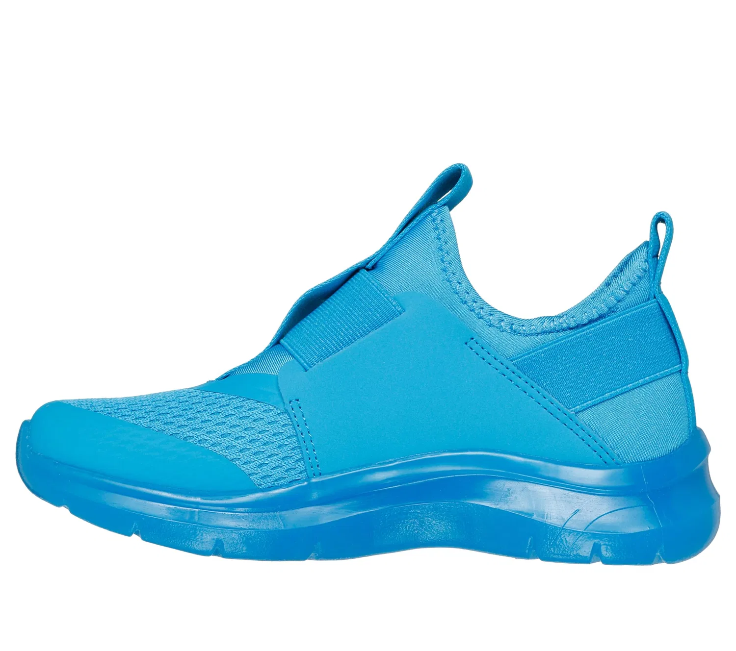 Детские кроссовки для мальчиков с прозрачной подошвой Skech Fast Ice Skechers, Aqua
