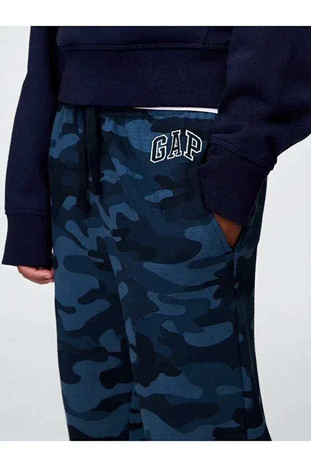 Детские спортивные штаны для мальчиков с принтом Gap, Blue-5005 — фото 2