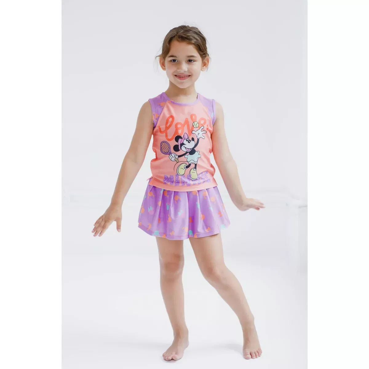Детский комплект для девочек с принтом Love Minnie Disney, Цвет Minnie Mouse — фото 2