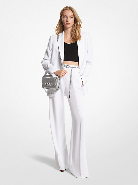 

Пиджак Michael Kors Crepe Boyfriend, белый