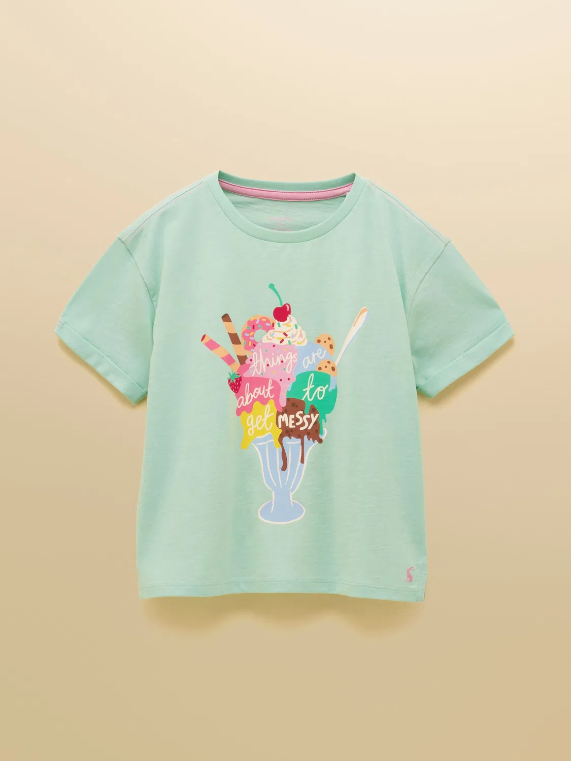 Футболка с графическим принтом Fundays Joules, мята — фото 3