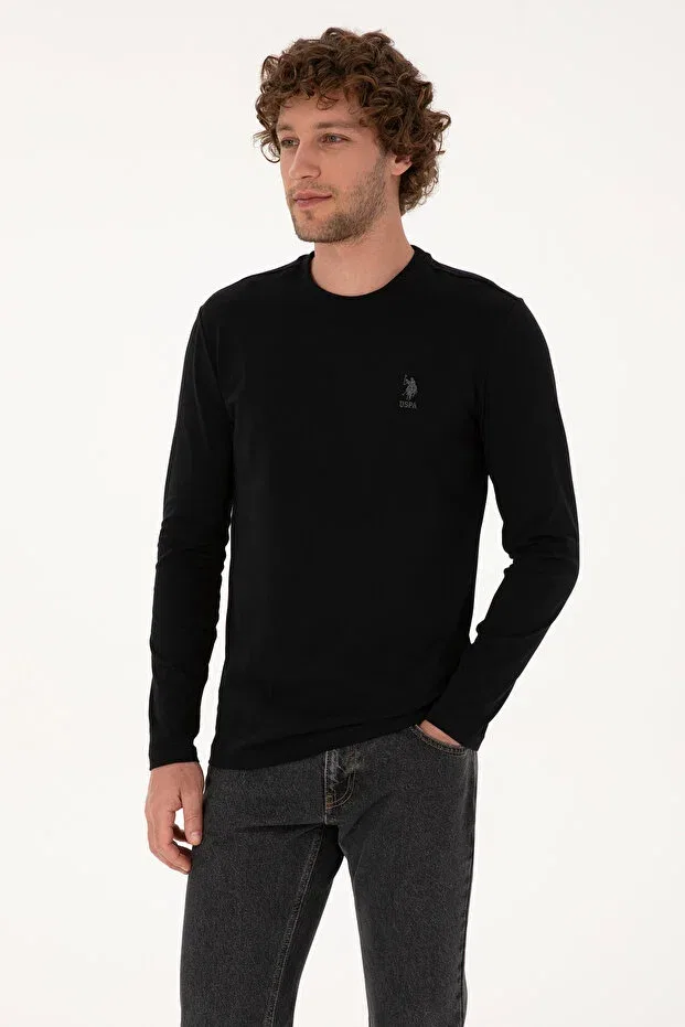 Мужские свитшот с длинным рукавом U.S. Polo Assn., Black