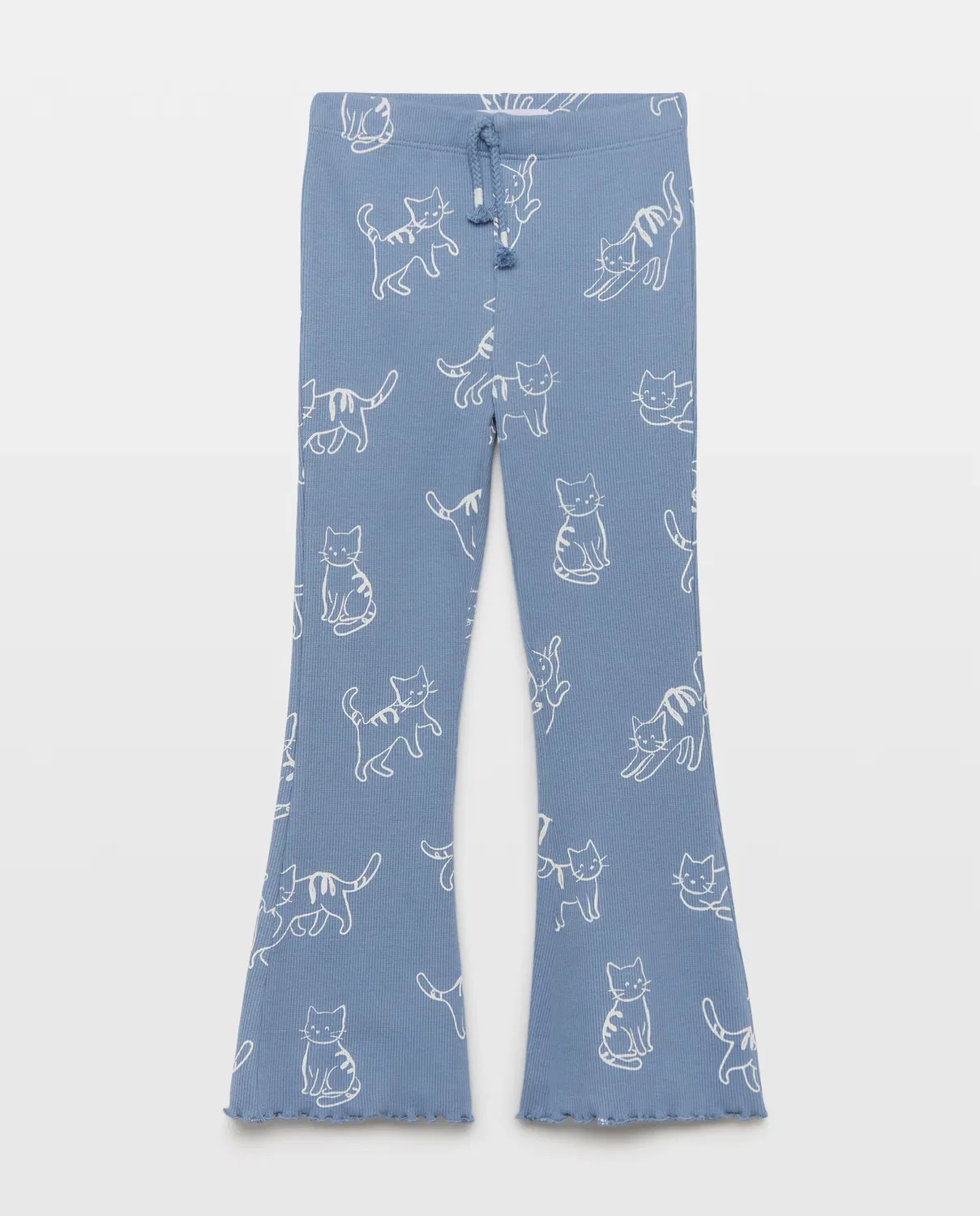 Детские леггинсы с принтом Rib Flare All Over Print Gatos Kids El Corte Inglés, Azul — фото 4