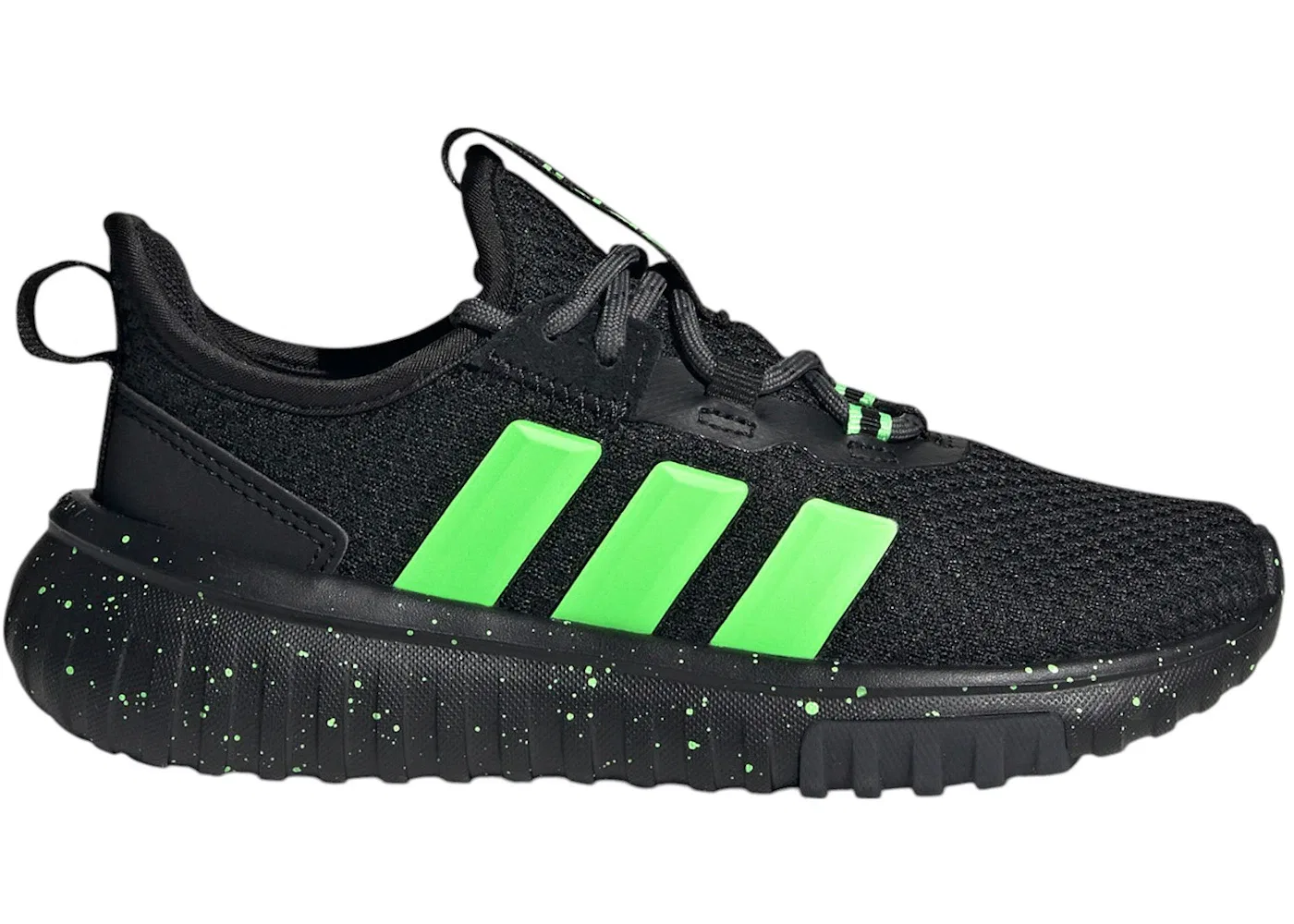 Детские кроссовки для мальчиков и девочек Lifestyle Kaptir 4.0 Adidas, Core Black Lime Burst Cloud White