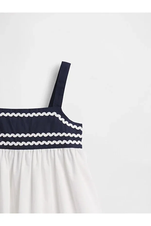 Детское платье для девочек с принтом Gap, Navy Blue-000 — фото 2