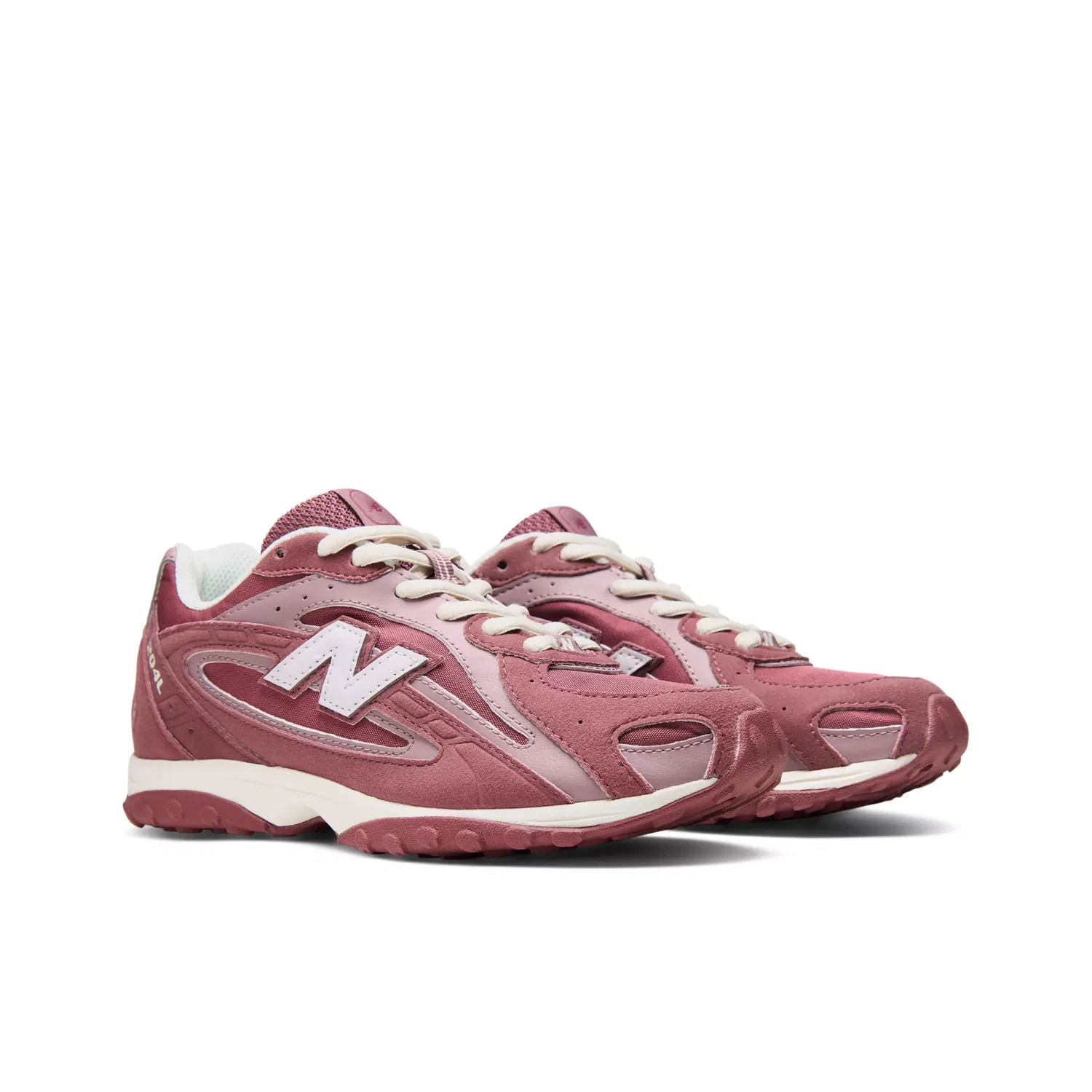 Детские кроссовки низкие с шнуровкой 204L New Balance, Horizon Grey With Washed Burgundy — фото 2