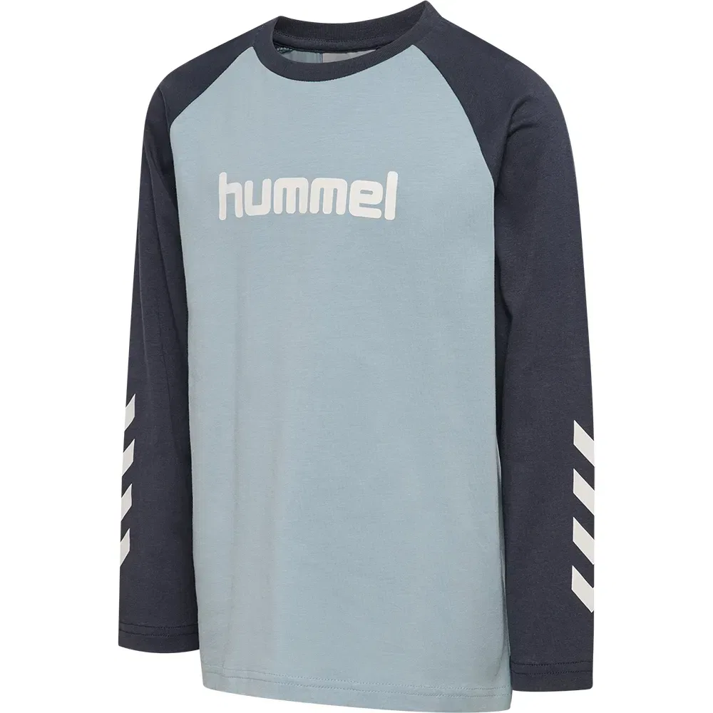 Детская футболка с длинным рукавом Logo Hummel, Blue