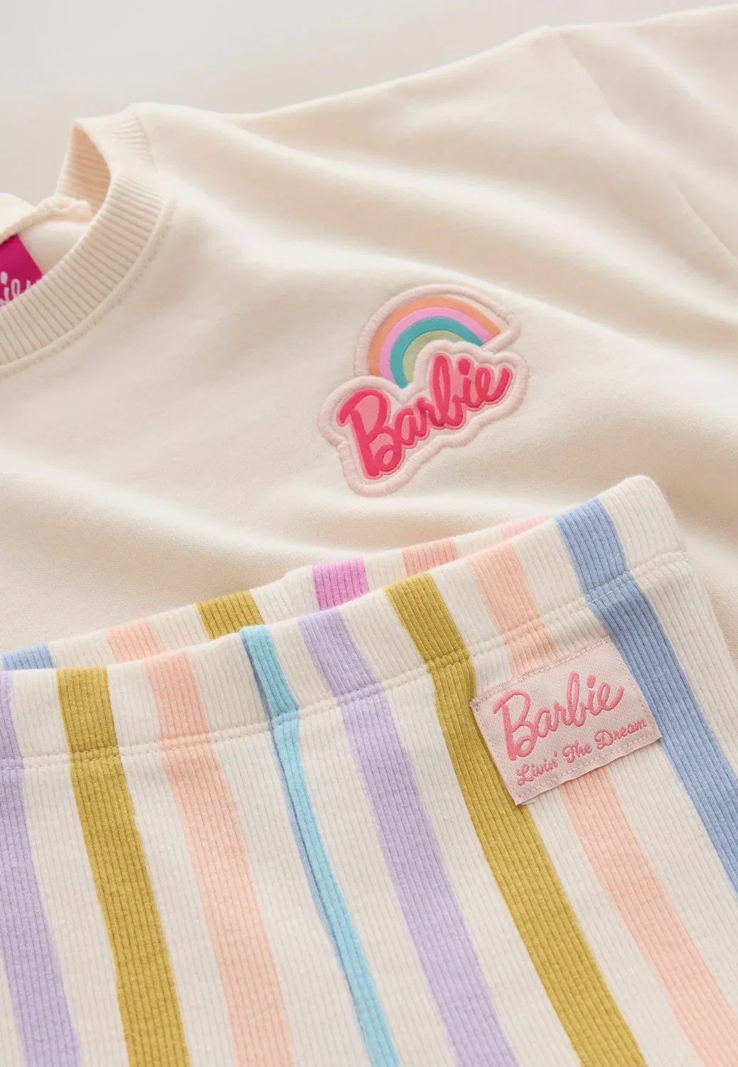 Комплект из толстовки и брюк-клеш - толстовка Next, Barbie Dreamhouse Rainbow — фото 3