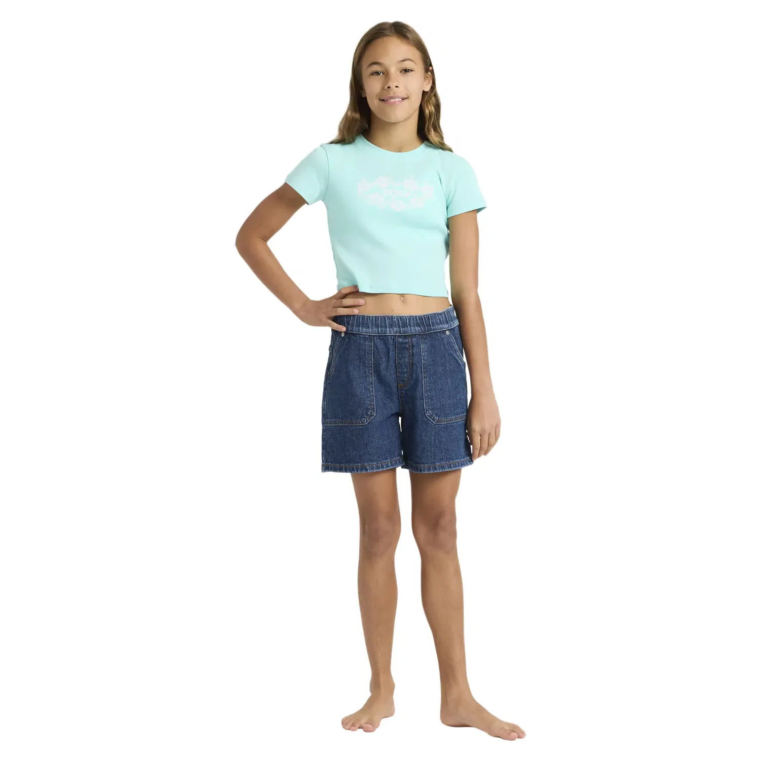 Детские шорты для мальчиков джинсовые Surfside Spirit Roxy, Azul — фото 3