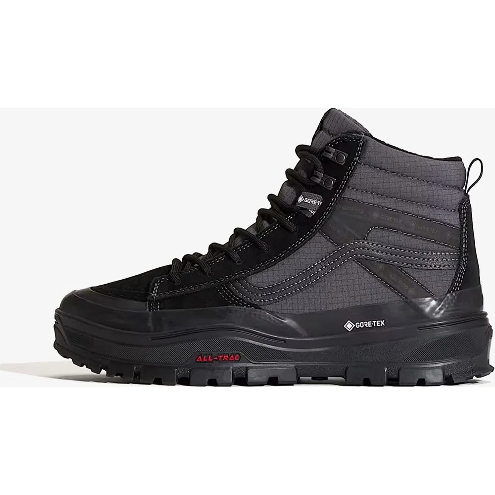 Детские кроссовки утепленные на шнуровке и молнии MTE Sk8-Hi Gore-Tex Insulated, Black Vans — фото 4